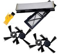 Replacement Main Side Brush Hepa Filter Compatible with Neato Botvac D Series D3 D5 D6 D7 D70E D75 D80 D85 D9 D10 Robot Vacuum Cleaner (Set2)