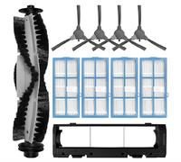 Replacement Main Side Brush Hepa Filter Mop Rag Cloth Brush Cover Compatible with Bagotte BG600 / BG700 / BG750 / BG800 MAX Spare Parts Accessories (Set B)