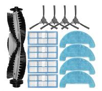 Replacement Main Side Brush Hepa Filter Mop Rag Cloth Brush Cover Compatible with Bagotte BG600 / BG700 / BG750 / BG800 MAX Spare Parts Accessories (Set C)