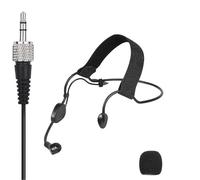 Replacement ME3-II Cardioid Headworn Headset Microphone for Sennheiser EW-D ME3 Wireless Headworn Microphone System with 3.5mm Connector, Condenser, Black
