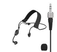 Replacement ME3-II Cardioid Headworn Headset Microphone for Sennheiser SK-XSW-A Bodypack Transmitter with 3.5mm Connector, Condenser, Black