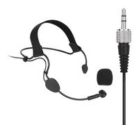 Replacement ME3-II Cardioid Headworn Headset Microphone for Sennheiser XSW2-ME3 Wireless Headset Microphone System with 3.5mm Connector, Condenser, Black