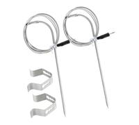 Replacement Meat Probe for Pellet Grills Digital Control BBQ Thermometer with Probe Clip 716°F 2 Set Stainless Steel