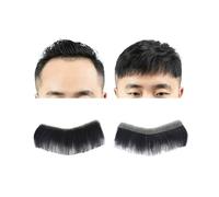 Replacement Men Toupee V Style Frontal Hairline Straight Human Hair 0.06mm Ultra Thin Skin PU Base Systems