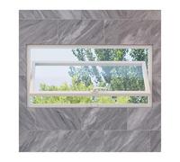 Replacement Metal Sash Sliding Windows Metal Store/House Windows Flush Mount Rectangle 360° Rotating Shed Windows For Commercial Greenhouse And Restaurant(Wit,23.7x15.8in/60x40cm)