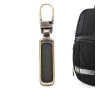 Replacement Metal Zipper Slider - 48x8.5mm Aluminum Alloy Tab Removable Repair Tool Signs with Small Holes | Repair Broken Sliders on Backpacks, bronze, Siehe Beschreibung, See description