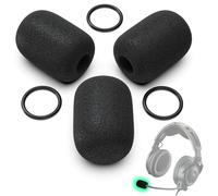 Replacement Mic Windscreen for Bose X A10/A20/A30 Aviation Headset, 3-Pack Foam Microphone Covers, Pop Filter & Wind Noise Protector (Not for Proflight Series 2)