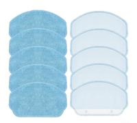 Replacement Microfiber Mop Pads for Robot Vacuum Cleaner, 4-Pack, Highly Absorbent and Cleaning Cloths for Stubborn Stains, Compatible with BR150/BR151 Series(10PCS)
