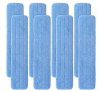 Replacement Microfiber Pad for Rubbermaid Commercial 24 Inch Mop Head - 8 Pack Wet & Dry Commercial Cleaning Refills Reusable Mop Refills Fit for Any Microfiber Flat Mop System 24"