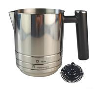 Replacement Milk Frothing Cup and Whisk for ES701 Coffee Machines, Stainless Steel Construction for Long-Lasting Use