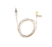 Replacement Miniature Lavalier Microphone for Sennheiser Body Pack Transmitter Model: SK100, SK300, SK500, EW and G2 Series, 3.5mm (1/8") Screw Locking Connector, Tan