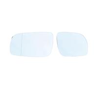 Replacement Mirror Glass For Golf 4 For JETTA MK4 For B5 For Bora Car Side Heated Rearview Mirror Glass left right White Blue Wing Mirror Lens(White a pair)