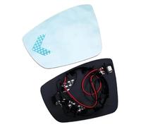 Replacement Mirror Glass For VW For Polo 2002-2020 Five Generation Wide Angle View Wing Mirror Glass Rear Side Rearview Blue Lens With Indicate Light(14-18 no heated)