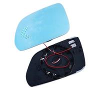 Replacement Mirror Glass For VW For Polo 2002-2020 Five Generation Wide Angle View Wing Mirror Glass Rear Side Rearview Blue Lens With Indicate Light(06-10 heated)