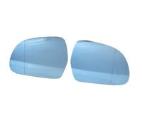 Replacement Mirror Glasses Compatible With For A4 B8 C6 2009-2012 Left Right Side Rearview Side Mirror Glass Lens 8T0857535E 4F0857535AF(Blue A Pair)