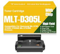Replacement MLT-D305L Toner Cartridges High Yield MLT-D305S Toner Cartridge High Capacity for Samsung ML-3750 3750N 3750ND ML-3753ND Printers,MLT D305S-1PC