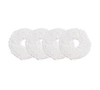 Replacement Mop Cloth For Obode P8 Robot Vacuum, Microfiber Cleaning Pad, Easy Install, White, 4 Count(4 PCAK)