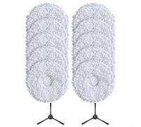 Replacement Mop Cloths for EUREKA Robot Vacuums 4 Cloths with 2 Side Brushes for Deep Cleaning (1)