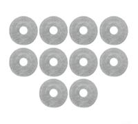 Replacement Mop Cloths For Xiaomi S10 Plus And B105 Robot Vacuum Cleaners Made From Soft Washable Microfiber Material To Trap Dust And Pet Hair Efficiently With Quick Attachment Design(10pcs)