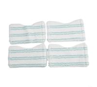 Replacement Mop Cover for, Microfibre Cleaning Pad for Tiles and Bathtub, Absorbent Bath Wiper Refill with Elastic Rubber Flap, Flexible Scrubber for Grout(4 PACK)
