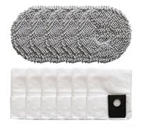 Replacement Mop Pads and Dust Bags Set for Eureka J15 Pro For Ultra Designed to Provide Secure Dust Containment and Effective Cleaning (A)