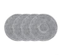 Replacement Mop Pads Compatible with for ROBOROCK for SAROS 10R S9 MaxV Slim Z70, Washable Microfiber Cloths for Hard Floor Cleaning, Reusable Mopping Accessories for Home Office, 4 or 10 Pack(4 PACK)