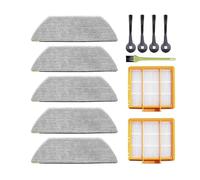 Replacement Mop Pads Filter Brush Kit Compatible with Shark AV2800ZE RV2820YE RV2820ZE AV2820S AV2820AE RV2800AE RV2800S PowerDetect,Washable Reusable Mop PadX5| HEPA FiltersX2|Side BrushesX4|
