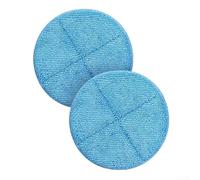 Replacement Mop Pads for BOBOT Electric Mop, 2-Pack Washable Microfiber Cleaning Cloths, Compatible for BOBOT Floor Scrubber Machine (blue)
