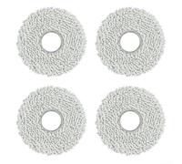 Replacement Mop Pads for ECOVACS for DEEBOT T30C for OMNI, for T30 Pro, T50 Max, Chenille & Sponge Microfiber Cloths, Washable Robot Vacuum Accessories (4 Pack)(4pcs)