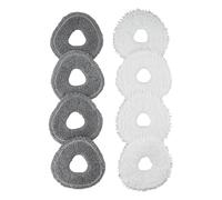 Replacement Mop Pads for Narwal for Freo X, for Ultra, J4 and J4 Lite, Washable Reusable Microfiber Cloths for Robot Vacuum, White and Grey Mopping Towels