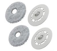 Replacement Mop Pads Holders for Xiaomi X20 Plus for dreame L10S Pro Ultra - Microfiber Wet Cloth Kit 4pcs