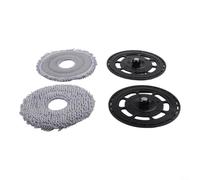 Replacement Mop Plate and Cloth Set for Roborock for qrevo Edge Curv S5A S5X 35S - for snap-on Floor Cleaning Accessories 2 Brackets 4 Pads
