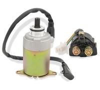 Replacement Motor 9 Teeth Starter For GY6 4-Stroke Engine 150cc 125cc 50cc 200cc 250cc 4 Wheelers Scooters Moped ATV Go Kart 35850-286-007 35850-286-027 Motorcycle Starter