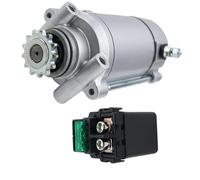 Replacement Motor For H-ONDA CMX250C2 For Rebel 250 2-Tone 1999 2000 Starter Motor And Solenoid Relay Set 31200-KW4-018 Starter Motor