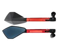 Replacement Motorcycle Handlebar Rear Mirrors Fit For HONDA For YAMAHA For SUZUKI For Scooter For KTM Parts Covers Mirrors(Red)