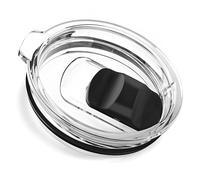 Replacement Mug Lid Compatible with Ember 10 oz Mug, Magnetic Slider Lid, Splash Proof Tumbler Lid Replacement, Black/Clear
