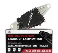Replacement Neutral Position and Back-up Lamp Switch - Compatible with Cadillac, Chevy, GMC - Escalade, Astro, Silverado 3500, Sierra 1500, Envoy, Yukon, H2 - Replaces 352-3201, 24229422, D74410A