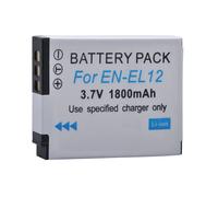 Replacement Nikon EN-EL12 Camera Battery 3.7V 1800mAH Lithium Rechargeable