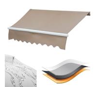 Replacement ning Canopy for Patios Waterproof 280G Polyester Roll-Up ning Custom Sizes 2/3/4/5m Black/Grey/Blue/Brown e-Free Outdoor Shelter.