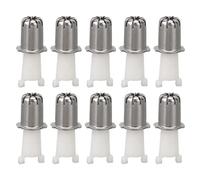 Replacement Nose Hair Trimmer Heads, Pack of 10, Universal Precision Nose Hair Trimmer, Comfortable Trimming and Shaving, Ideal for Men and Travel, Plastic and Steel