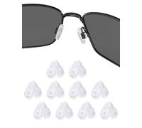 Replacement Nose Pieces Nose Pads for Oakley Socket Ti OX5019/Socket 5.0 OX3217/Socket 5.5 OX3218/Steel Plate OX3222 Glasses, Clear - 10 Pairs, 0