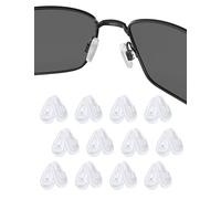 Replacement Nose Pieces Nose Pads for Oakley Socket Ti OX5019/Socket 5.0 OX3217/Socket 5.5 OX3218/Steel Plate OX3222 Glasses, Clear - 12 Pairs, 0
