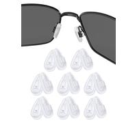 Replacement Nose Pieces Nose Pads for Oakley Socket Ti OX5019/Socket 5.0 OX3217/Socket 5.5 OX3218/Steel Plate OX3222 Glasses, Clear - 8 Pairs, 0