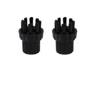 Replacement Nylon Brush Head for Steam Mop - Compatible Having Steam Cleaner Accessories 4 X 3 Centimeter (1.6 x 1.2 in) Heavy-Duty Plastic Nylon Bristles Ideal for Ovens Grills Store Lights(2PCS)