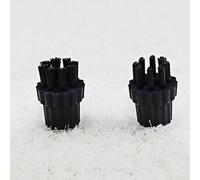 Replacement Nylon Brush Head for Steam Mop Designed to Fit Compatible Steam Cleaners for Cleaning Ovens Grills and Commercial Light Fixtures (2pcs)