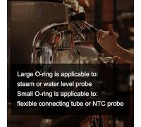 Replacement O-Ring Kit for Breville 9 Series Dual Boiler Coffee Machines, Silicone Seals for Steam Wand and Brew Group, Includes Large & S(10PCS RED)