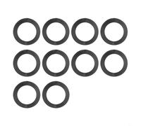 Replacement O-Rings Rubber Washers for Spinlock Dumbbell Nut 25mm Black 10/20 Pack Vertical Flat Options Fitness Gym(10PCS Flat)