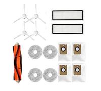 Replacement Of Robot Vacuum Cleaner Accessories, Main Side Brush, Filter, Dust Bag, Mop Cloth, Compatible For Dream Bot L10s Ultra/S10/S10 Pro (Color : Set G(15PCS))
