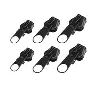 Replacement of the zip puller | 6 pieces set of six pieces repair | Solid universal zipper heads | Luggage Jackets Bags Tents Accessories (10 g)