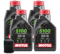 Replacement Oil MOTUL 5100 10w30 Filter Suzuki Sv 650 1999-2009